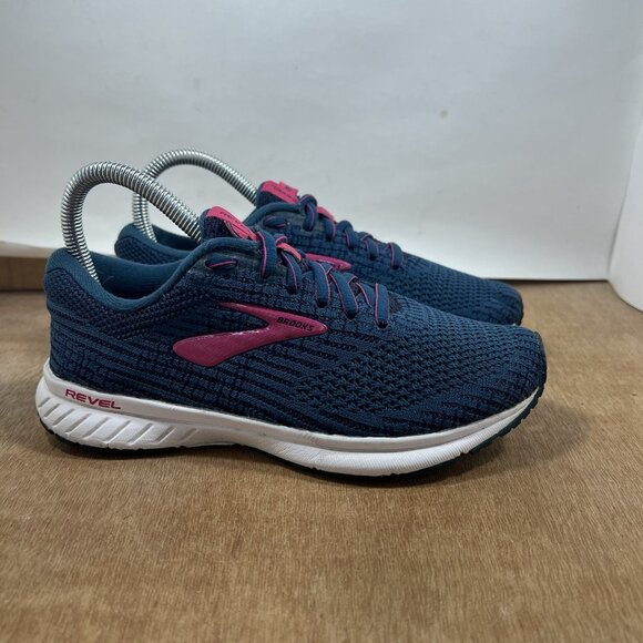 Brooks Revel 3 Women's Size 6 Blue Pink Running Shoes - Picture 1 of 9